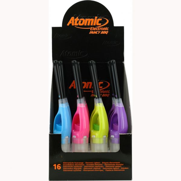 ATOMIC ACCENDIGAS FRANCY -  BOX 16 ACCENDIGAS RICARICABILI