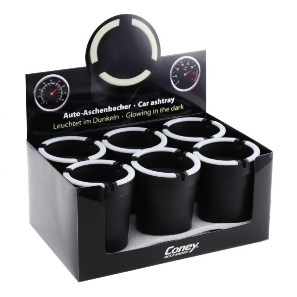 ATOMIC POSACENERE DA AUTO CON BORDO FLUORESCENTE