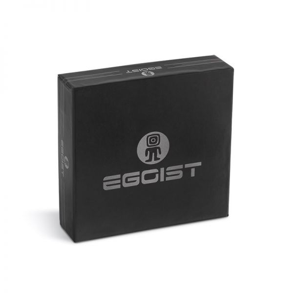 EGOIST ELEGANTE PORTASIGARI SAGOMATO PER AMMEZZATI IN VERA PELLE MARRONE E NERO