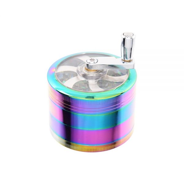 ATOMIC GRINDER TRITATABACCO A MANOVELLA XL 4 PARTI IN METALLO CON SCATOLA REGALO