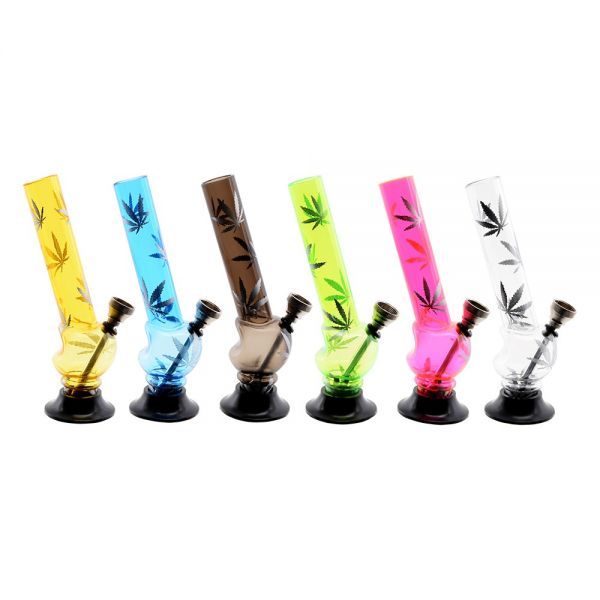 ATOMIC MINI BONG IN PLASTICA CON AMPOLLA LEAF COLORI ASSORTITI