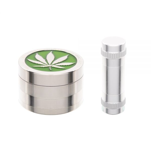 ATOMIC SET GRINDER TRITATABACCO 4 PARTI IN METALLO Ø50mm E PRESSER