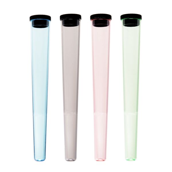 ATOMIC TUBO PORTA CONO TRASPARENTE IN PLASTICA - COLORI ASSORTITI