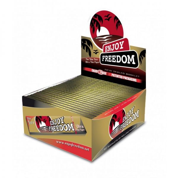 CARTINE ENJOY FREEDOM LUNGHE KING SIZE GOLD BOX DA 50 LIBRETTI