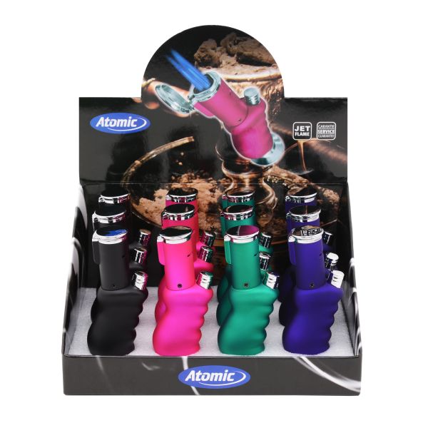 Atomic Tripla Fiamma Jet Bong Gommato - 1 Accendino