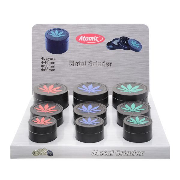 Atomic Grinder in Metallo in 4 Parti 3 Misure - Fantasia Hanf - 1 Pezzo