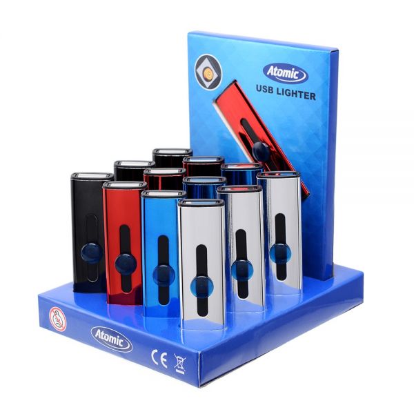 Atomic Accendino USB in Metallo Ricaricabile - 1 Pezzo