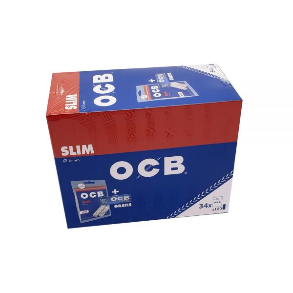 OCB Filtri Slim + OCB X-Pert - Bustina da 120 filtri + 1 Libretto da 50 Cartine