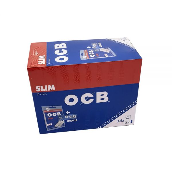 OCB Filtri Slim + OCB X-Pert - Bustina da 120 filtri + 1 Libretto da 50 Cartine