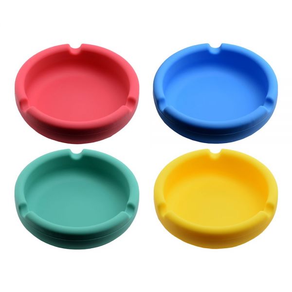 Atomic Posacenere da Tavolo in Silicone Round Colori Assortiti