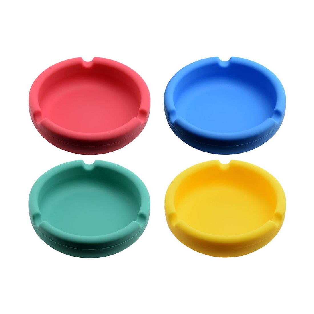 Atomic Posacenere da Tavolo in Silicone Round Colori Assortiti