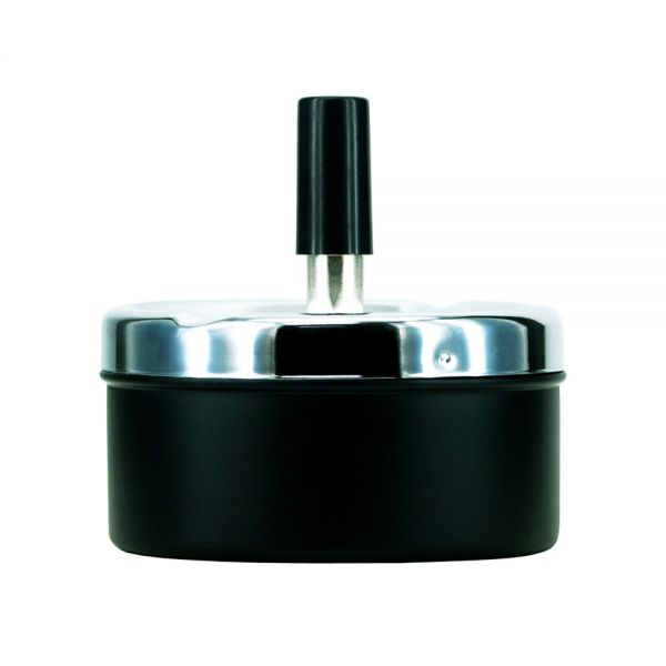 Atomic Posacenere da Tavolo Classic Nero con Sistema Spinning Anti Odore e Anti Vento
