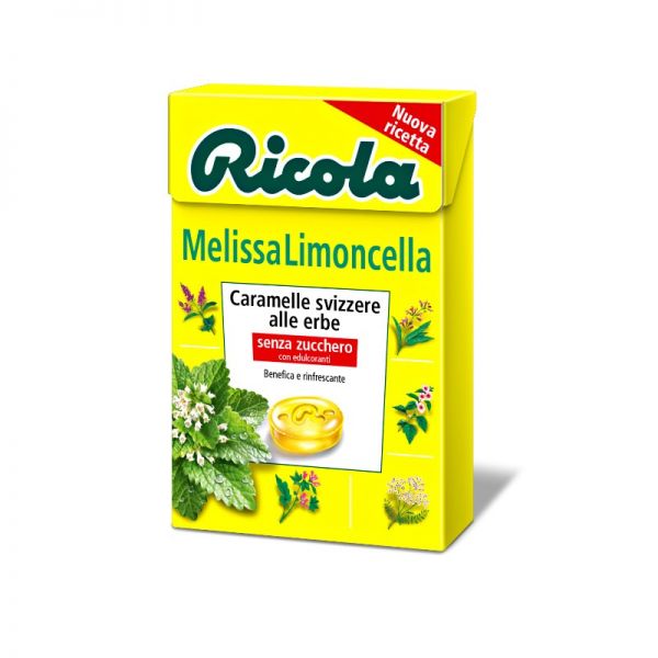 CARAMELLE RICOLA  MELISSA LIMONCELLA - BOX 20 ASTUCCI 50gr