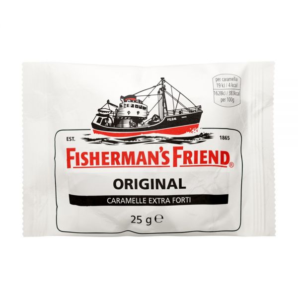 CARAMELLE FISHERMAN'S FRIEND ORIGINAL EXTRA FORTE CON ZUCCHERO - BUSTINA 25gr