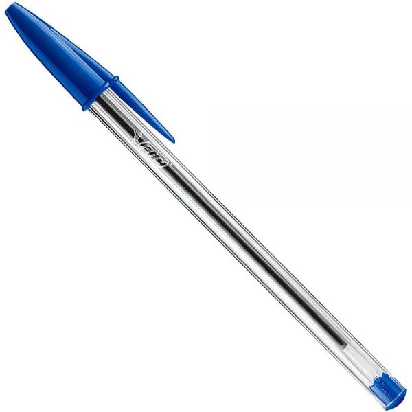 Penne Bic Cristal Blu Medium a Sfera - Confezione da 50 pz