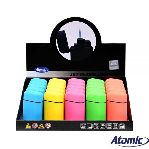ATOMIC ACCENDINO ELETTRONICO JET FLAME SCUBA GOMMATO