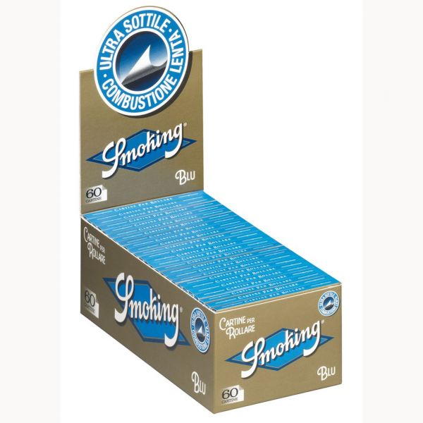 CARTINE SMOKING BLU CORTE SCATOLA DA 50 LIBRETTI