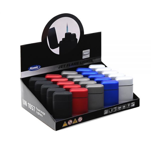 ATOMIC ACCENDINO ELETTRONICO JET FLAME SCUBA GOMMATO