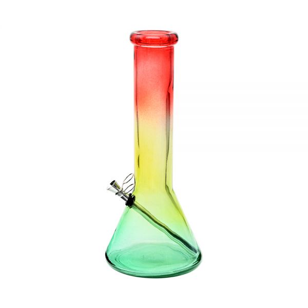 Atomic Bong 33 cm in Vetro con Ampolla Fantasia MULTICOLOUR Spessore 7mm