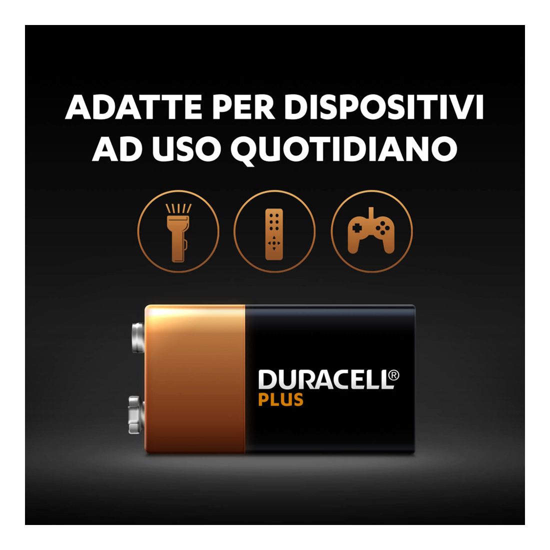 Pila 9V Duracell plus power