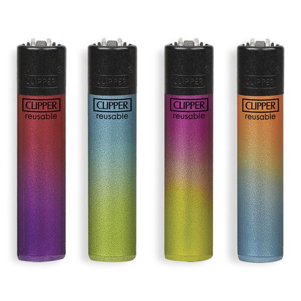 ACCENDINI CLIPPER LARGE CRYSTAL GRADIENT 2 -BOX 48 Accendini Ricaricabili