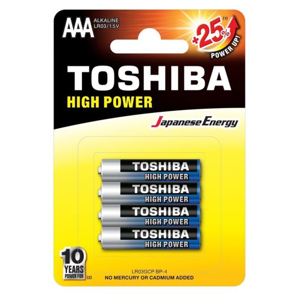 TOSHIBA BATTERIE ALKALINE MINISTILO AAA