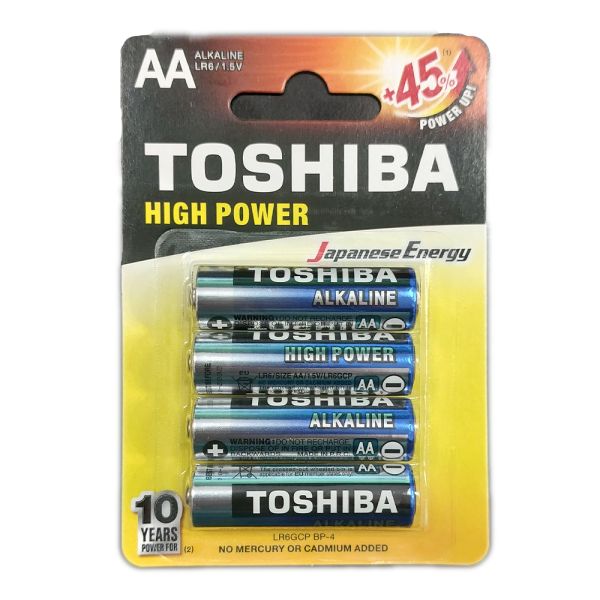 TOSHIBA BATTERIE ALKALINE STILO AA