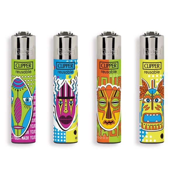ACCENDINI CLIPPER MICRO TIKIS 4  - BOX 48 Accendini Ricaricabili