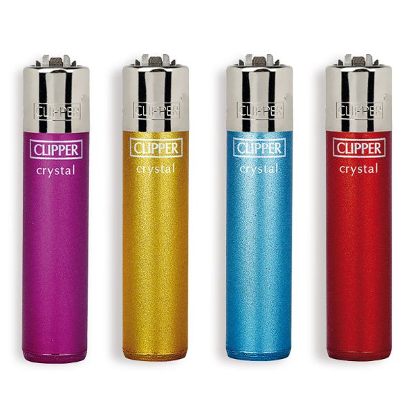 ACCENDINI CLIPPER LARGE CRYSTAL 5  - BOX 48 Accendini Ricaricabili
