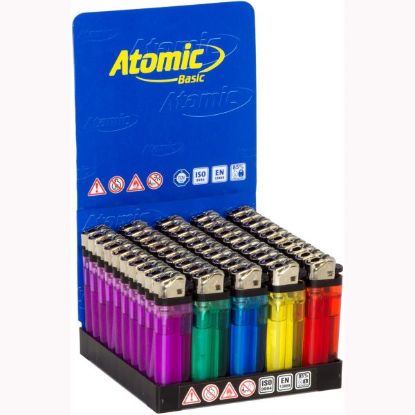 ACCENDINI ATOMIC FLOWER WHEEL TRASPARENTI - BOX DA 50 ACCENDINI